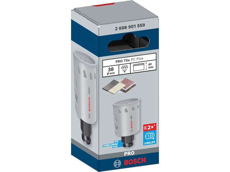 Žaga za izrezovanje lukenj Bosch PRO Tile PC Plus, 38mm, 2608901559
